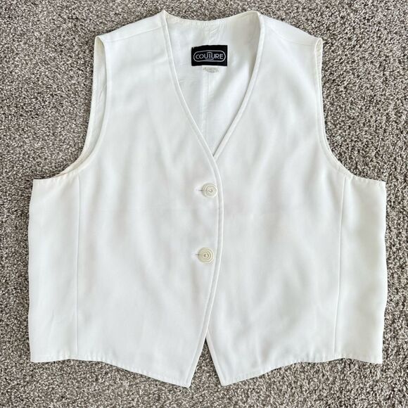 COUTURE | Vintage white vest - Picture 1 of 10